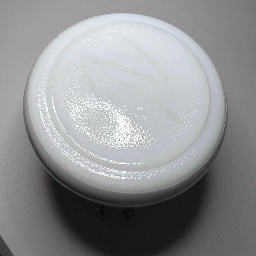 Vintage Milk Glass Wheaton Lidded Jar Canister Bale Clamp Locking Rubber Gasket‎
